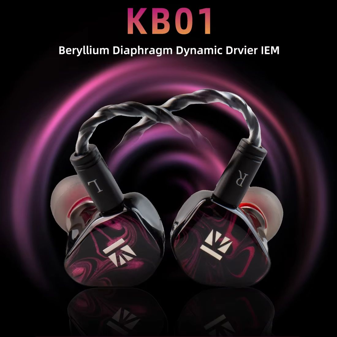 In Ear Monitors For Singers - KBEAR KB01 Earphone Berkabel Drive Dinamis