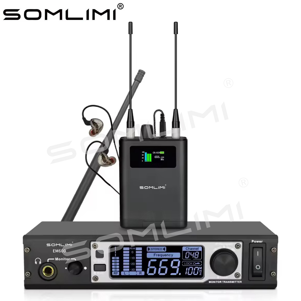 In Ear Monitors For Singers - SOMLIMI Profesional EM600 Sistem Pemantauan Nirkabel