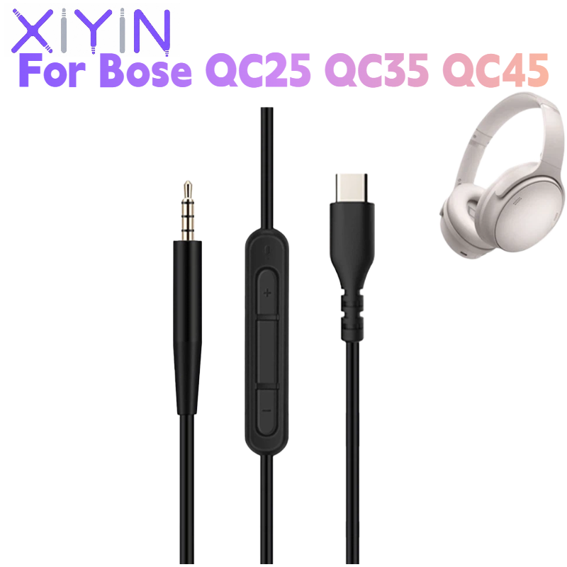 Type C Wired Earphones With Mic - Kabel Audio Pengganti 1.4 meter DAC