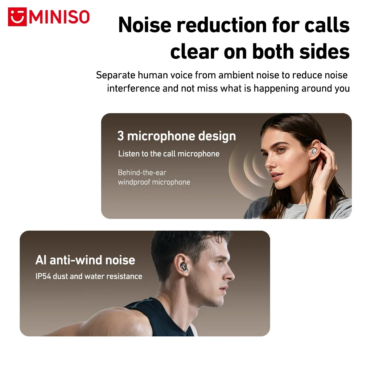 MINISO MS105 Earphone Bluetoot - Type C Wired Earphones With Mic ulasan dan harga
