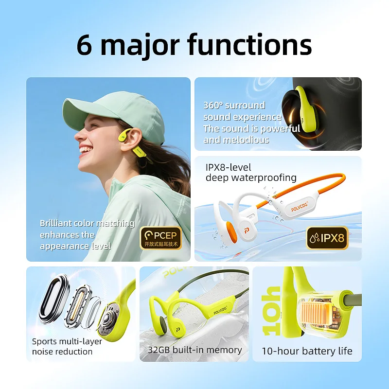 POLVCDG X9 Earphone Konduksi T - Type C Wired Earphones With Mic ulasan dan harga