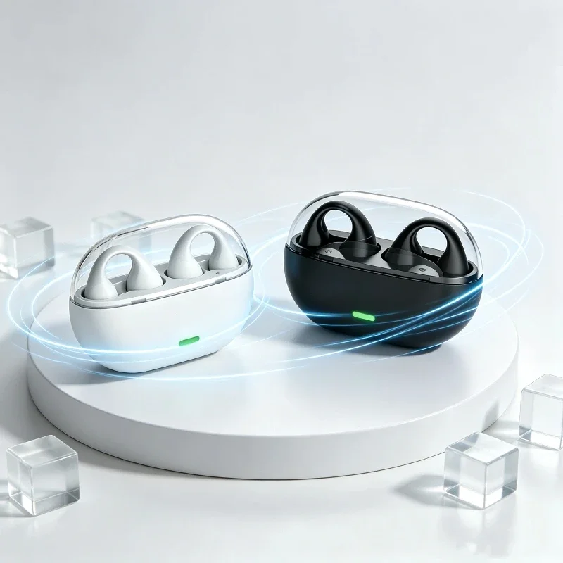 Headset Bluetooth 5.3 Nirkabel - Open Ear Air Conduction Headphones ulasan dan harga