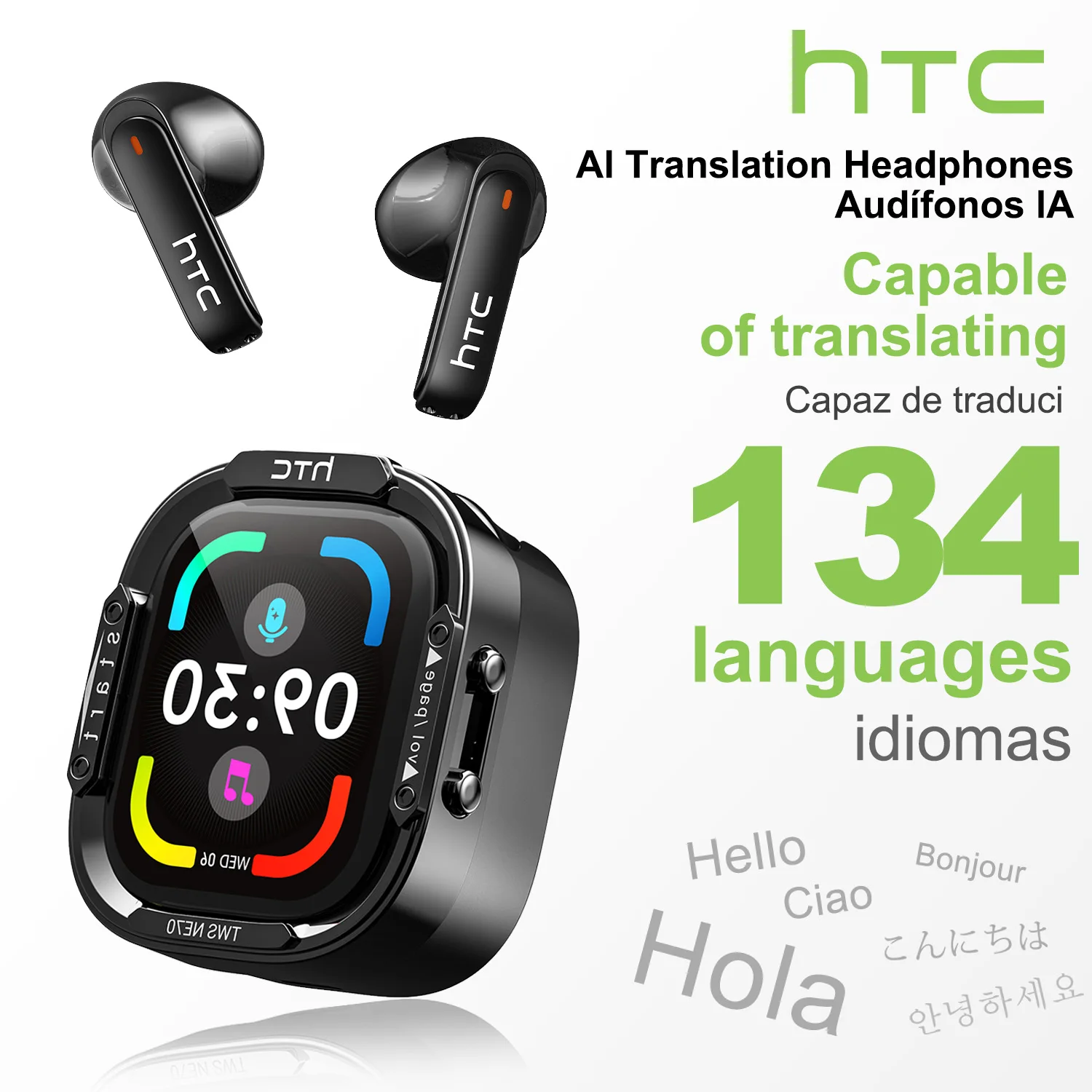 HTC NE70 Headphone Bluetooth V - Type C Wired Earphones With Mic ulasan dan harga