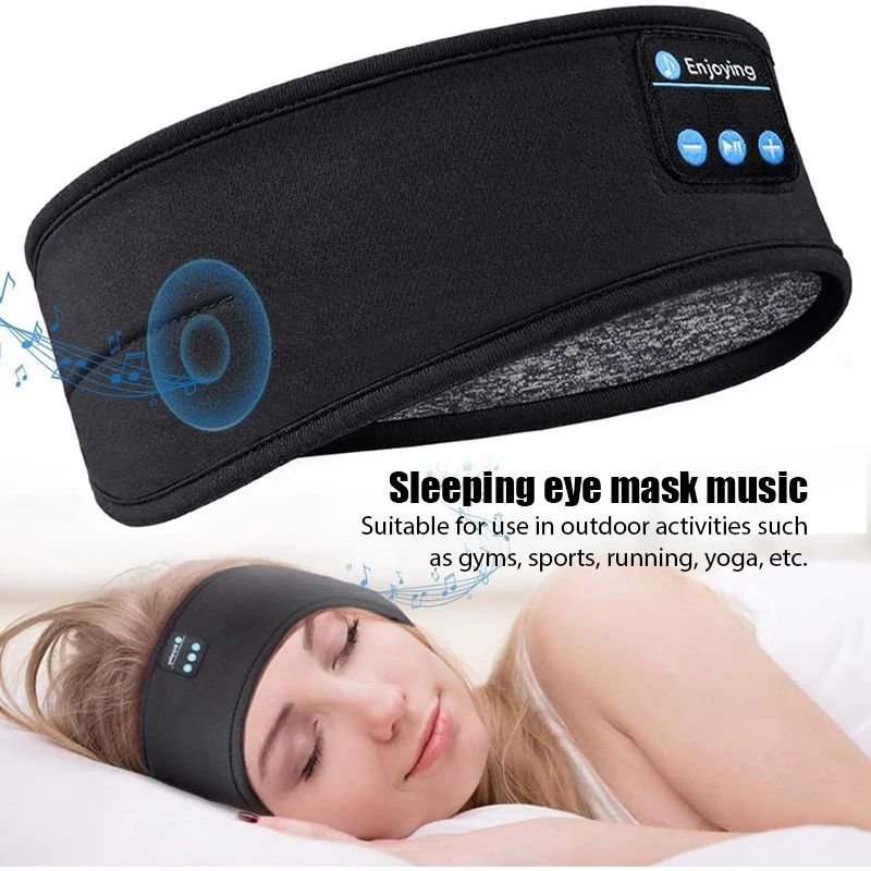 Earphone Bluetooth Ikat Kepala - Sleep Mask Headphones Bluetooth ulasan dan harga