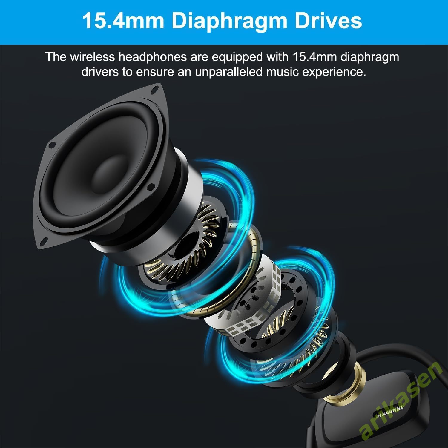 Headset Bluetooth dengan mikro - Open Ear Air Conduction Headphones ulasan dan harga